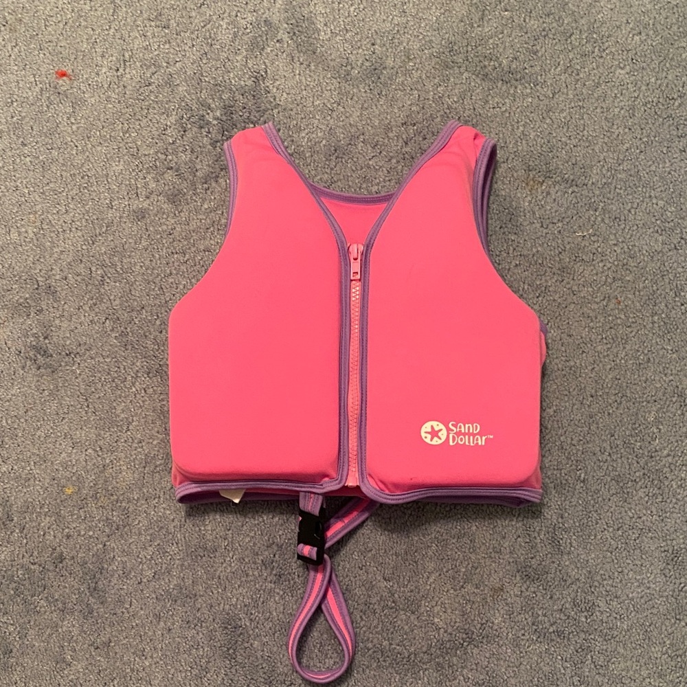 Speedo Kids Swim Vest - Pink with Purple Accents